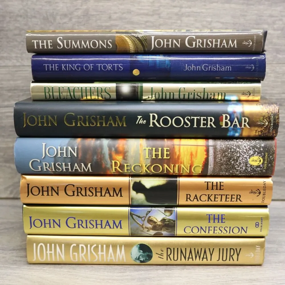 John Grisham The Summons Runaway Jury Bleachers Novels Hardback Fiction Bundle